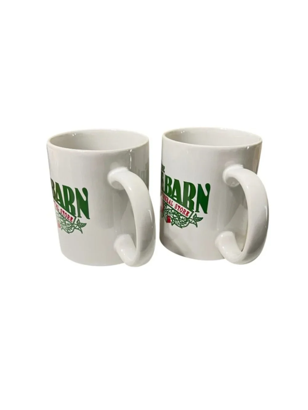 2 The Apple Barn Cider Mill & General Store Coffee Cup Mug Logo Smokey Mountains
